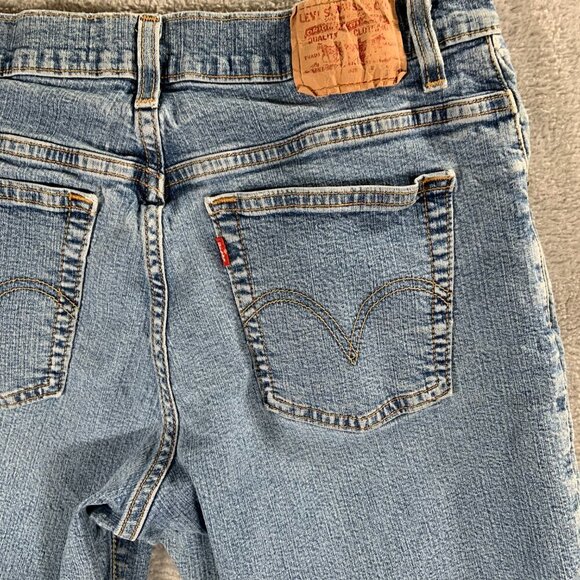 Levi's Jeans Women's 12 Light Wash Vintage 550 Relaxed Boot Cut Y2K 90's - Picture 6 of 13